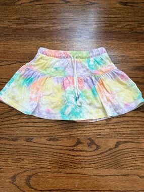 Cat & Jack Pastel Tie-Dye Skort with Drawstring